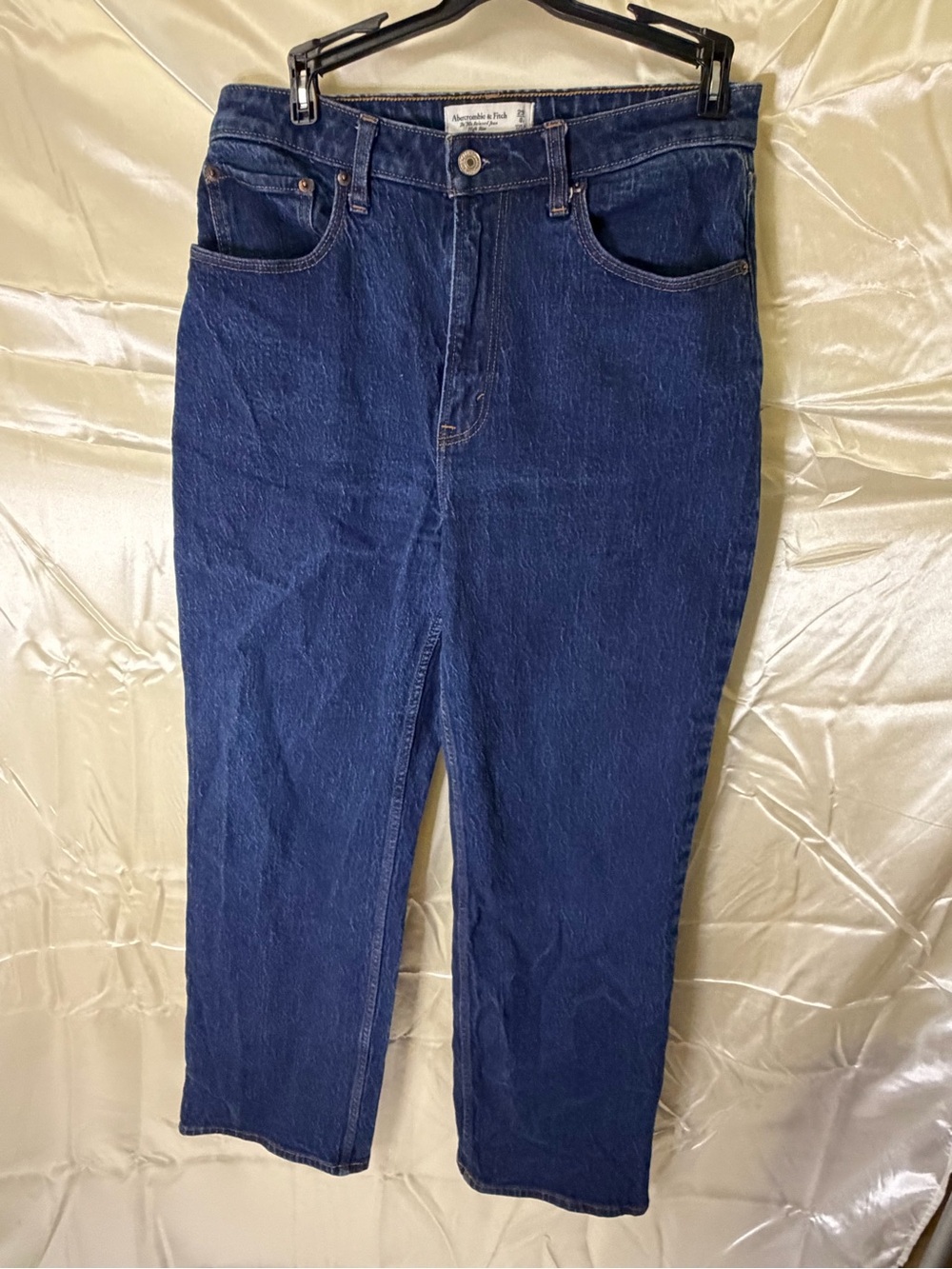 Abercrombie & Fitch Curve Love 90s Relaxed Jeans 29 8R High Rise Blue